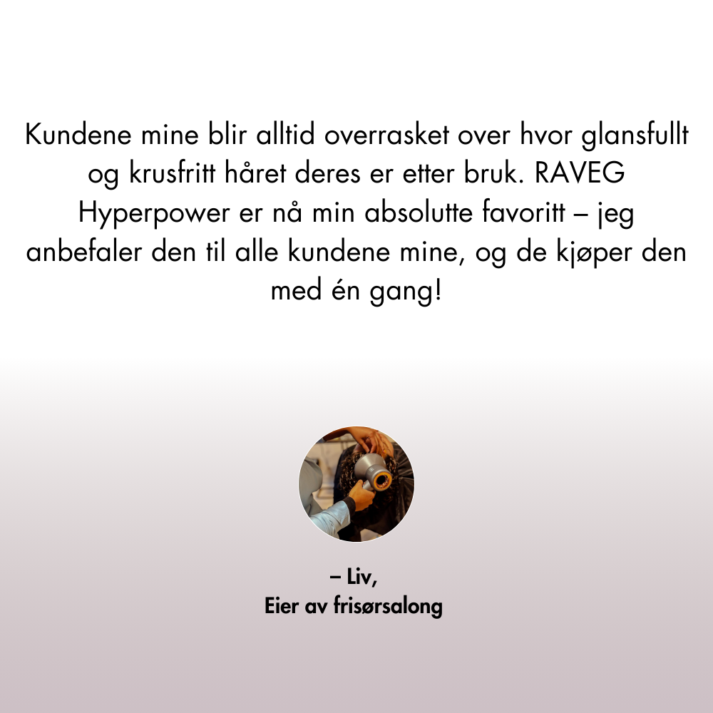 RAVEG Hyperpower ® White - Hårføner